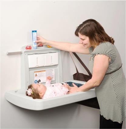 Wall Mounted Folding Vertical Toilet, Bathroom Changing Table Baby
